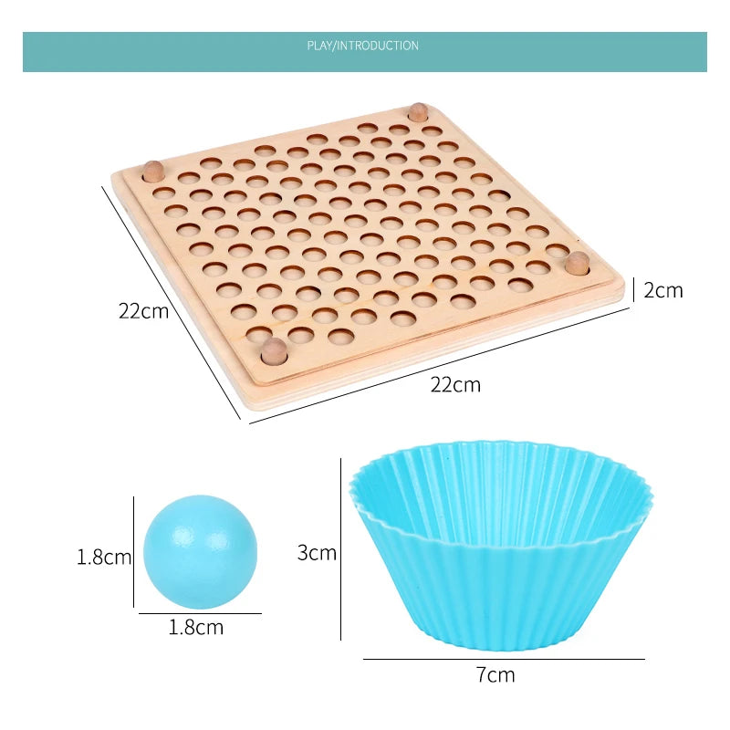 Montessori Bead Sorting Game — Fine Motor Skills Toy, lifestyle setting