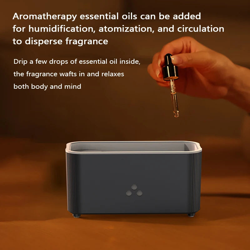 Flame Essential Oil Diffuser — Gentle Ambiance, close-up detail