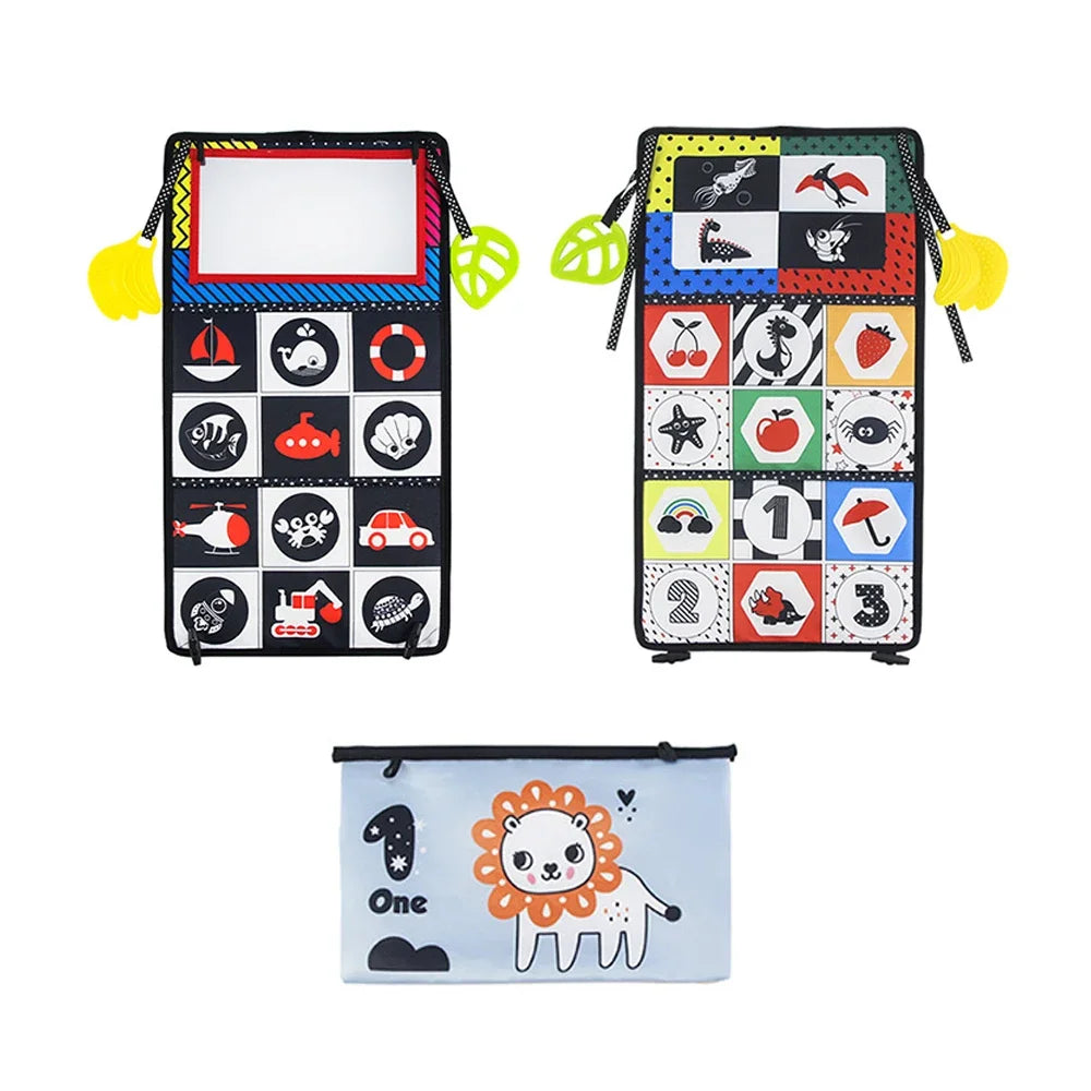 Baby Cloth Book with Mirror — Soft Sensory Play, elegant display