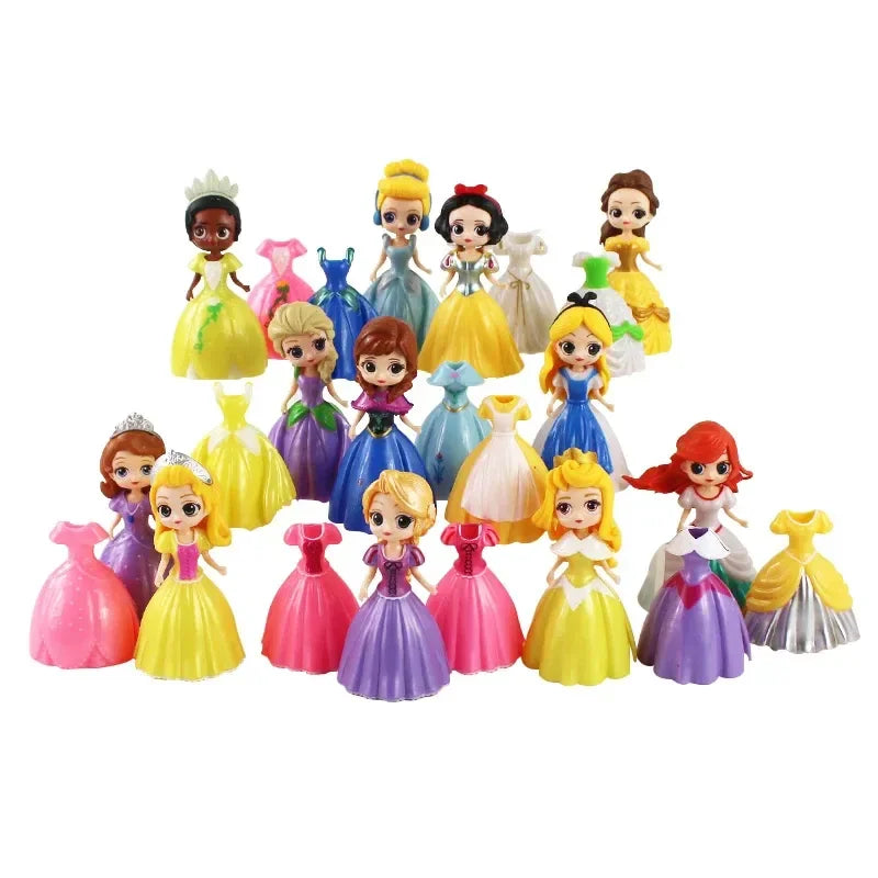Princess Dress-Up Dolls — 24 Piece Collection, close-up detail