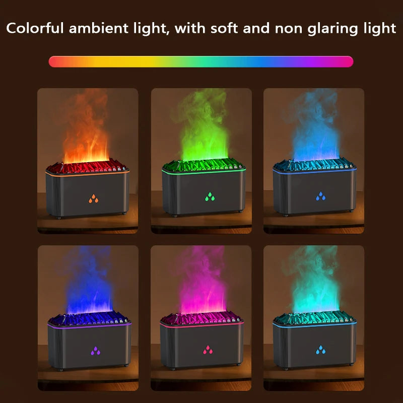 Flame Essential Oil Diffuser — Gentle Ambiance, alternate angle