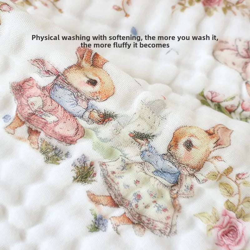 Muslin Baby Towel Set — 3/5pc 6-Layer Cotton Gauze, premium quality view