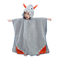 Dinosaur Hooded Poncho — Soft Cotton for Little Ones, side view