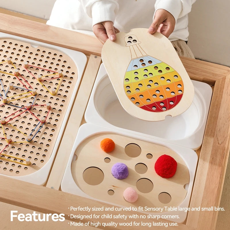 Montessori Sensory Tray Table — Early Learning Play, premium quality view