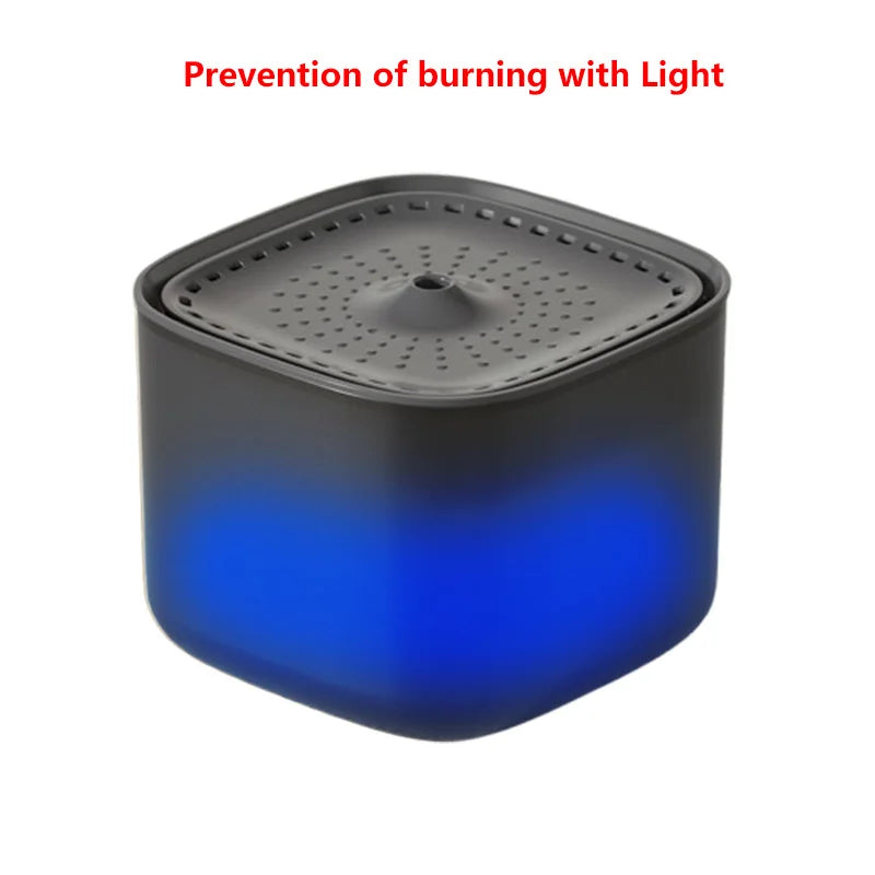 Pet Water Fountain 3L — Automatic Filtered Dispenser, top view