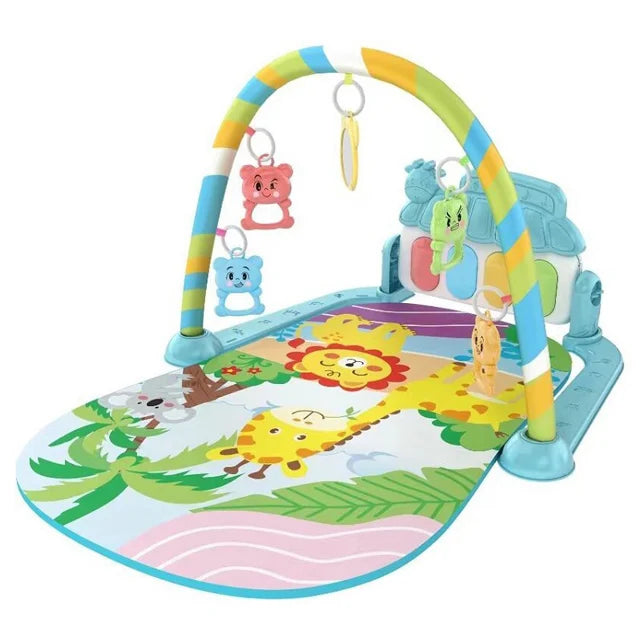Baby Activity Piano Gym — Infant Musical Play Mat, warm tone view