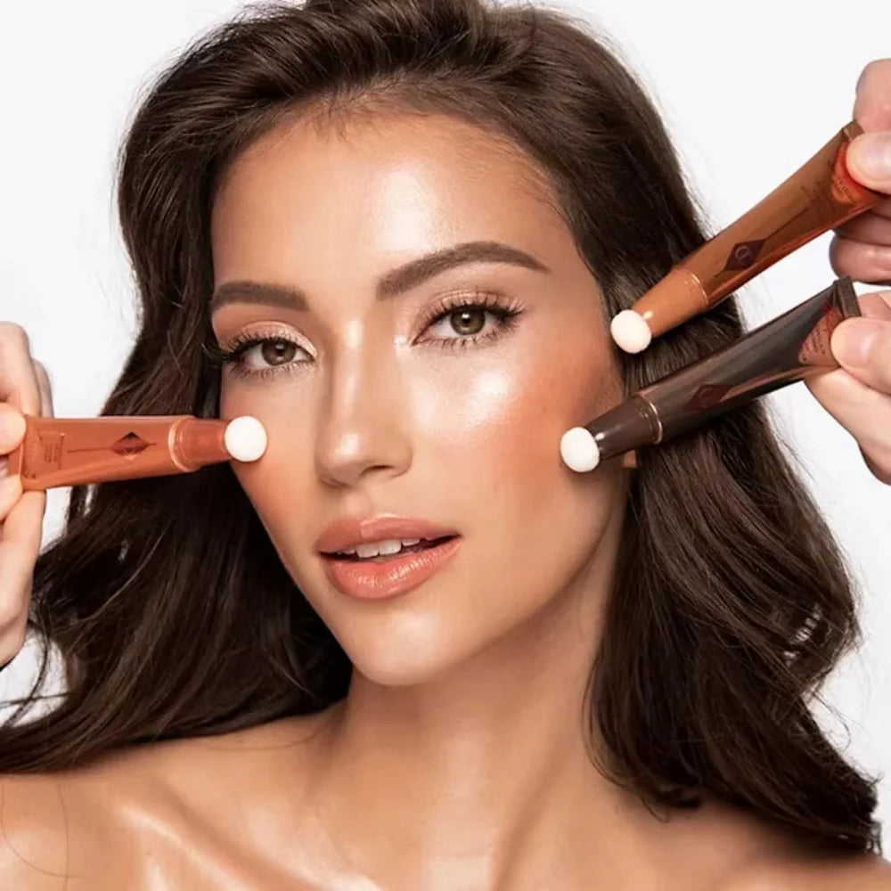 Liquid Blush & Highlight Wand — Luminous Radiance, lifestyle setting