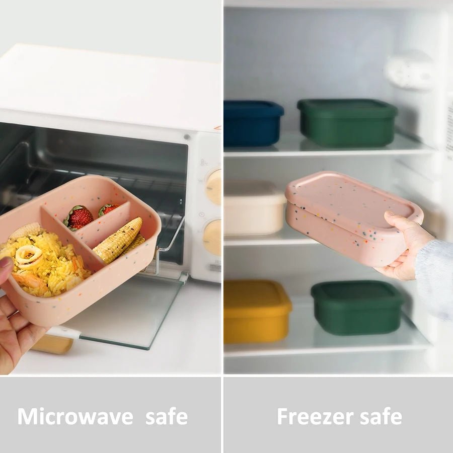 Silicone Kids Bento Box — Fresh Meals for Little Ones, premium quality view