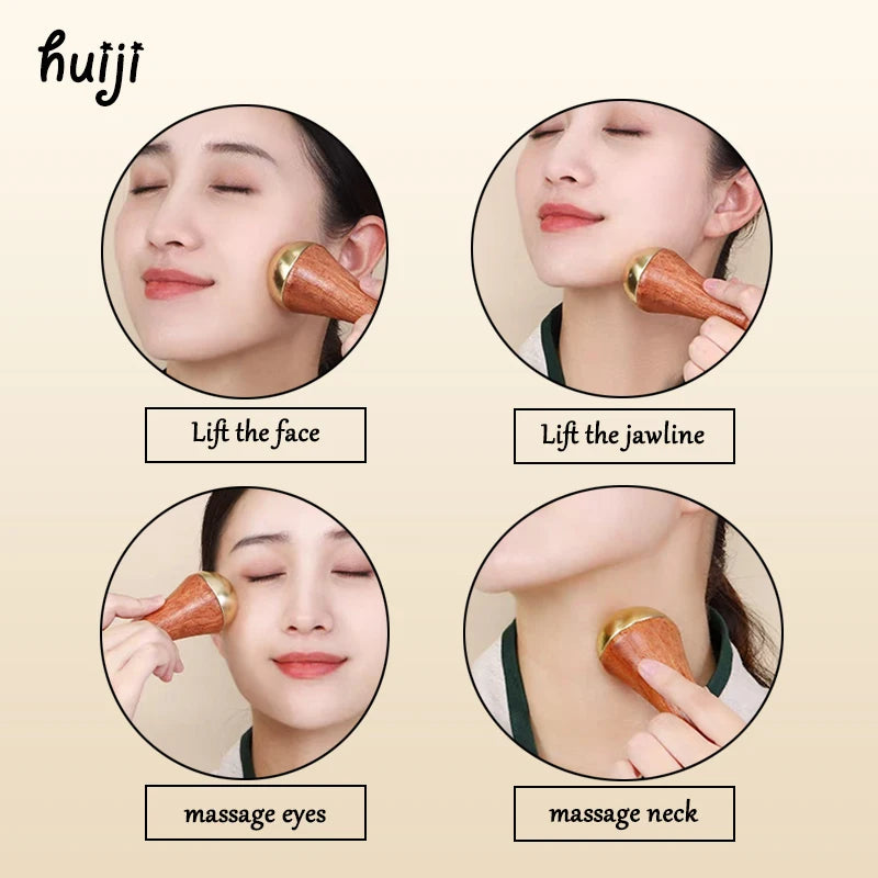 Kansa Wand Facial Massager — Gentle Skin Ritual, close-up detail