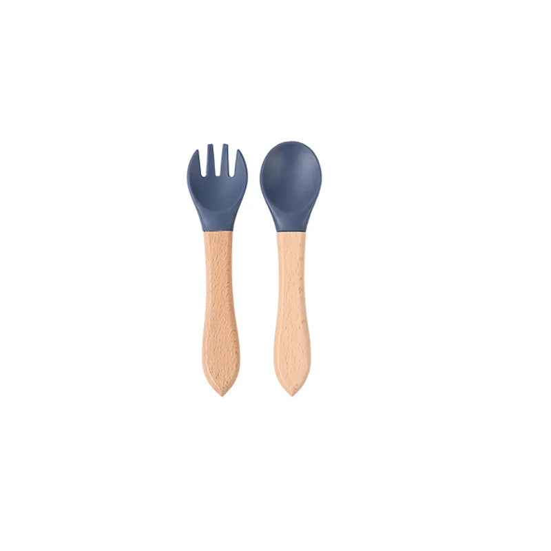 Silicone Baby Feeding Set — Gentle Weaning Essentials, top view