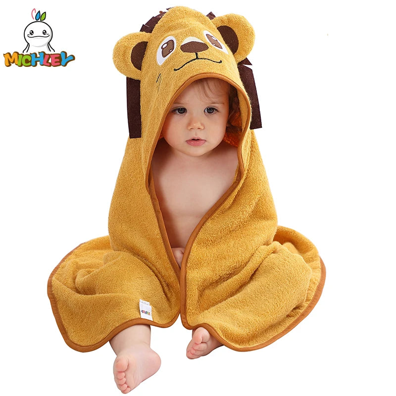 Bamboo Hooded Baby Towel — Gentle Lion Wrap